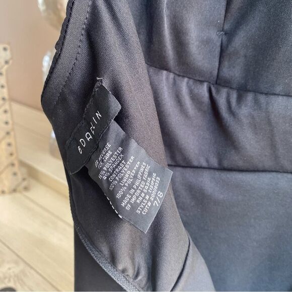 B. Darlin Dress Black Size 1 Junior Sheath Halter Illusion Beaded Size M EUC - Picture 12 of 14